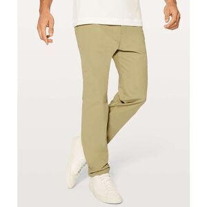 Lululemon Commission Pant Slim *Warpstreme 34" Tofino Sand Sz 30